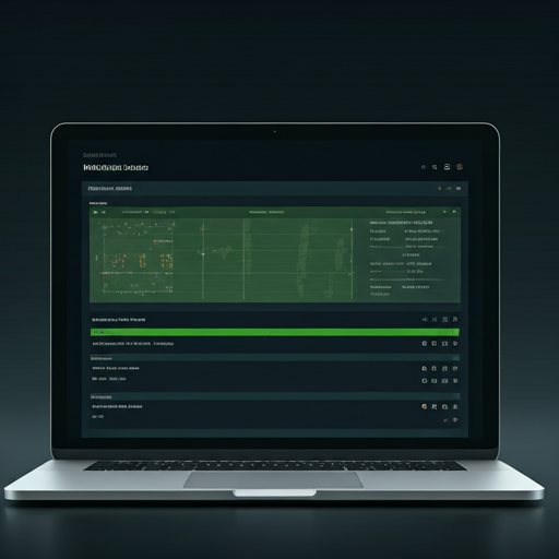 Manage League Dashboard mockup displayed inside a modern laptop display